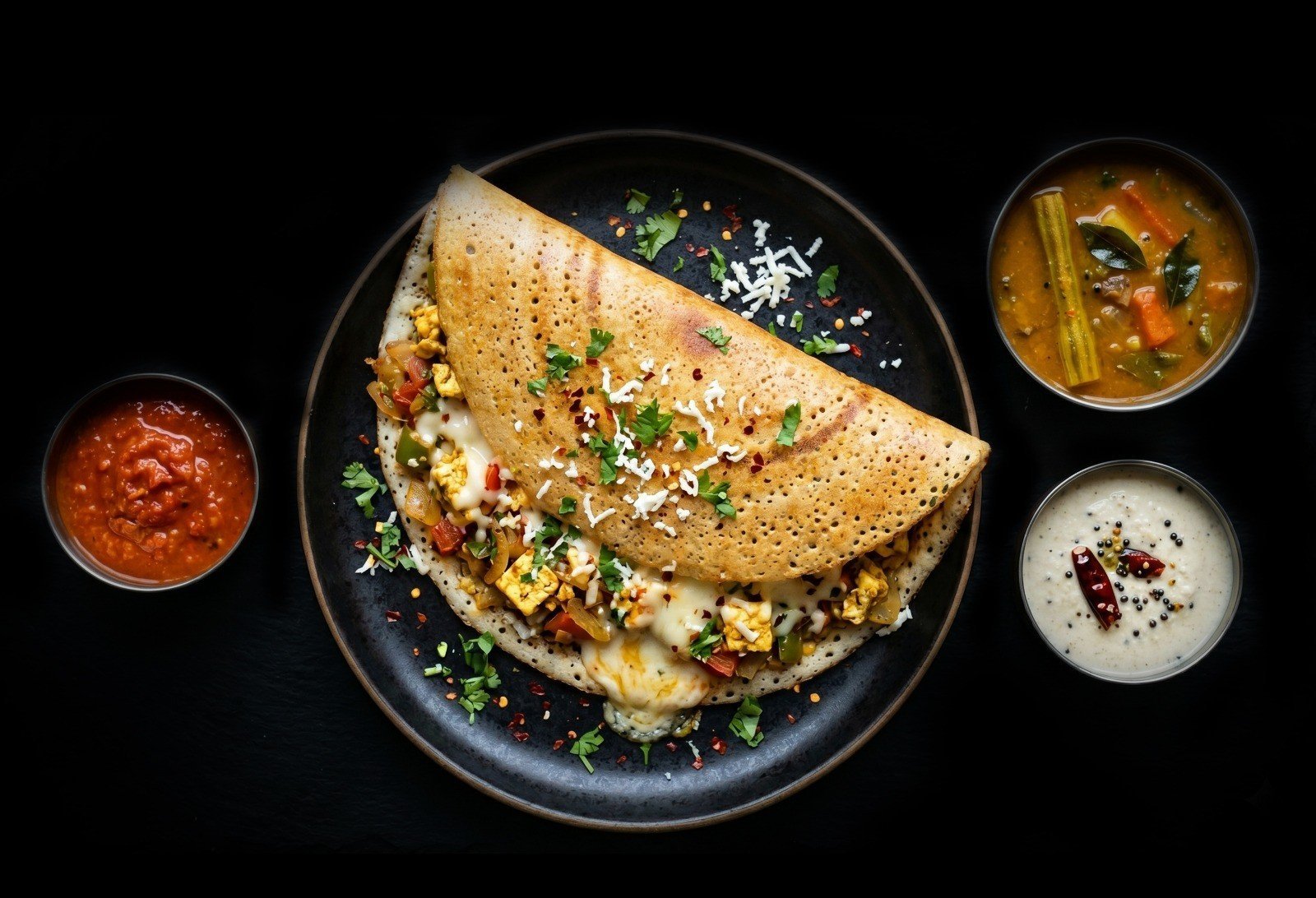 "Big Melt" Paneer Dosa